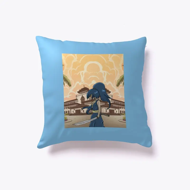 Unique anime design pillow